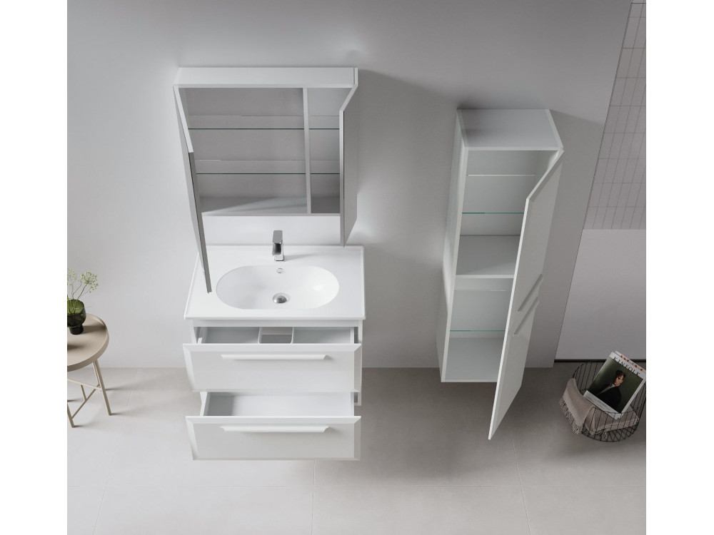 Mobile lavabo "Nuvola 80 v2" - 80 x 50 x 62 cm - Cashmere
