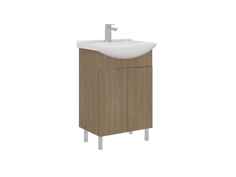 Mobile lavabo "Purus 55" - 55 x 50 x 83 cm - Rovere Sonomo