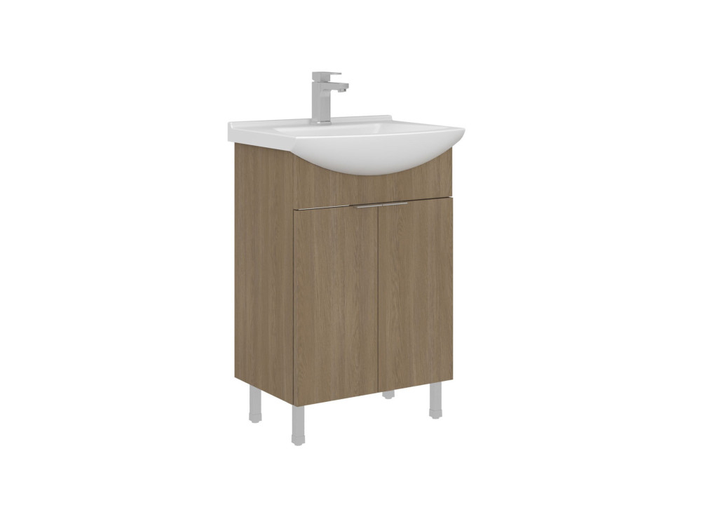 Mobile lavabo "Purus 55" - 55 x 50 x 83 cm - Rovere Sonomo