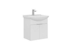 Mobile lavabo "Purus 55" - 55 x 50 x 58 cm - Bianco