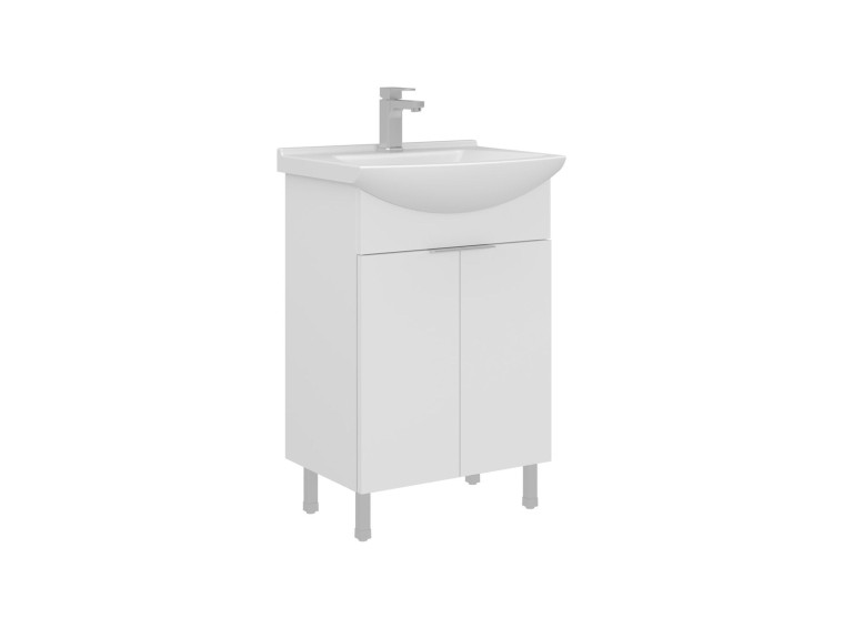 Mobile lavabo "Purus 55" - 55 x 50 x 83 cm - Bianco