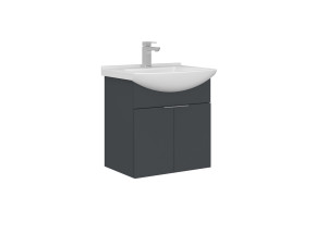 Mobile lavabo "Purus 55" - 55 x 50 x 58 cm - Antracite opaco