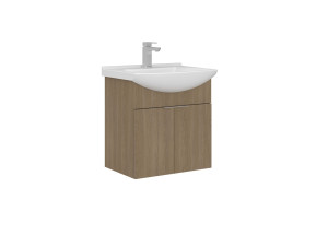 Mobile lavabo "Purus 55" - 55 x 50 x 58 cm - Rovere Sonomo
