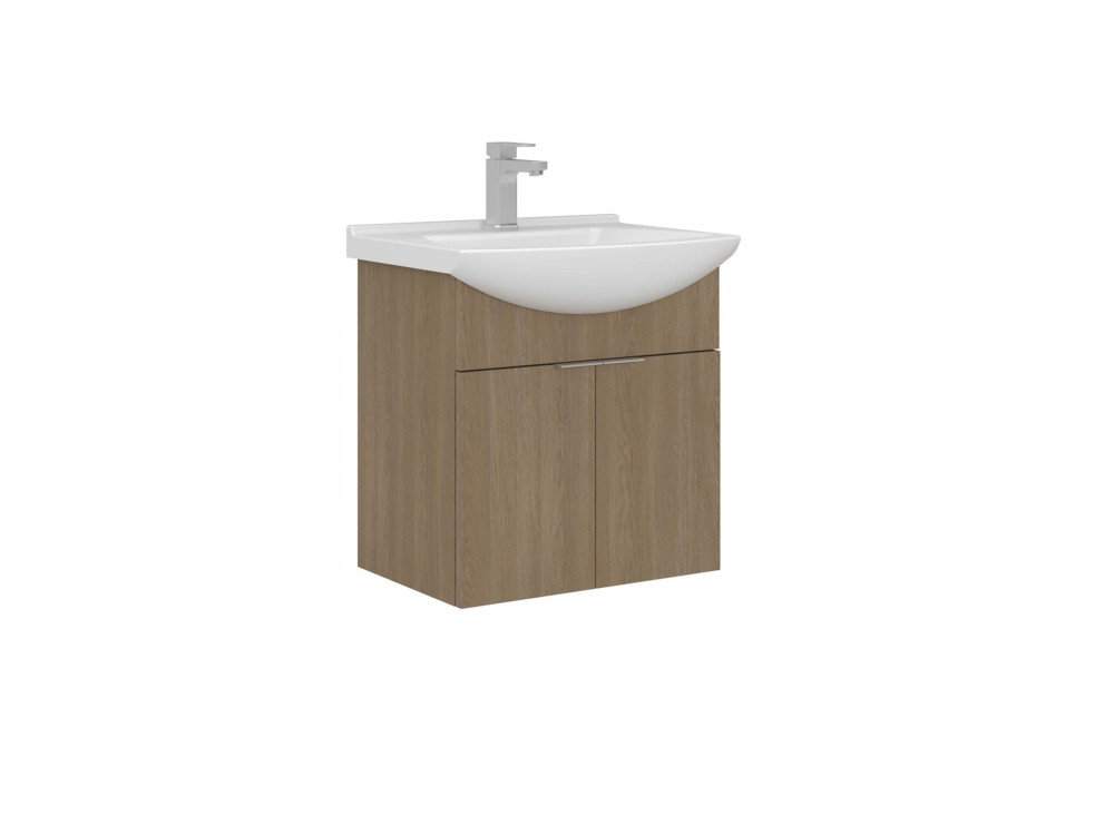 Mobile lavabo "Purus 55" - 55 x 50 x 58 cm - Rovere Sonomo