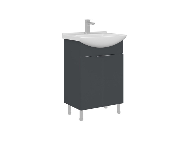 Mobile lavabo "Purus 55" - 55 x 50 x 83 cm - Antracite opaco