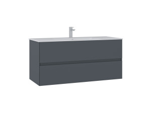 Mobile lavabo "Nest 121 v2" - 121 x 51 x 55 cm - Antracite opaco