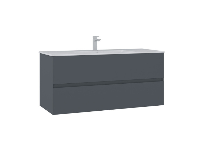 Mobile lavabo "Nest 121 v2" - 121 x 51 x 55 cm - Antracite opaco