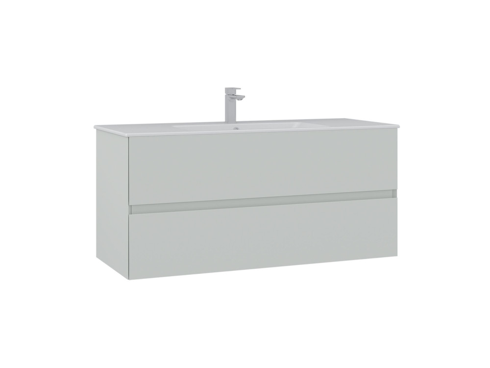 Mobile lavabo "Nest 121 v2" - 121 x 51 x 55 cm - Cashmere opaco