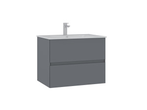 Mobile lavabo "Nest 71 v2" - 71 x 51 x 55 cm - Grigio opaco