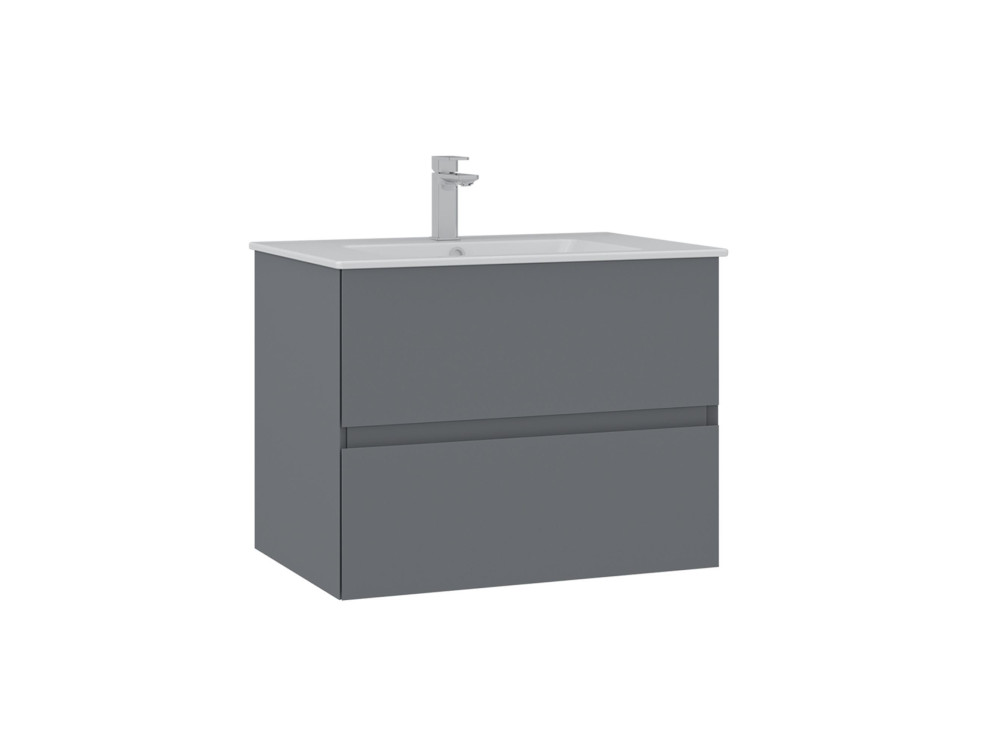 Mobile lavabo "Nest 71 v2" - 71 x 51 x 55 cm - Grigio opaco