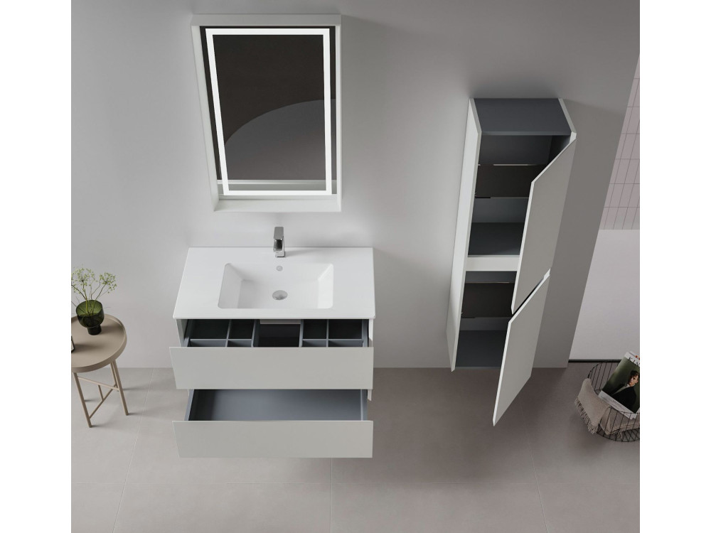 Mobile lavabo "Nest 91 v2" - 91 x 51 x 55 cm - Cashmere opaco