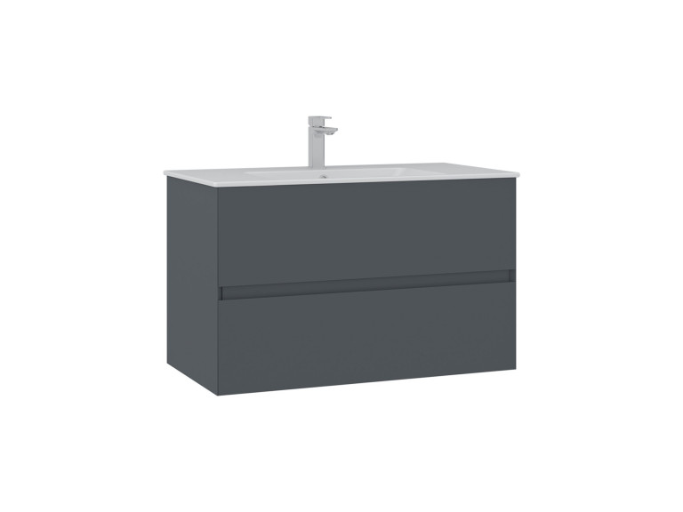 Mobile lavabo "Nest 91 v2" - 91 x 51 x 55 cm - Antracite opaco