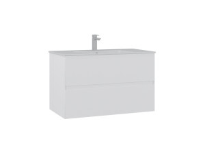 Mobile lavabo "Nest 91 v2" - 91 x 51 x 55 cm - Bianco opaco