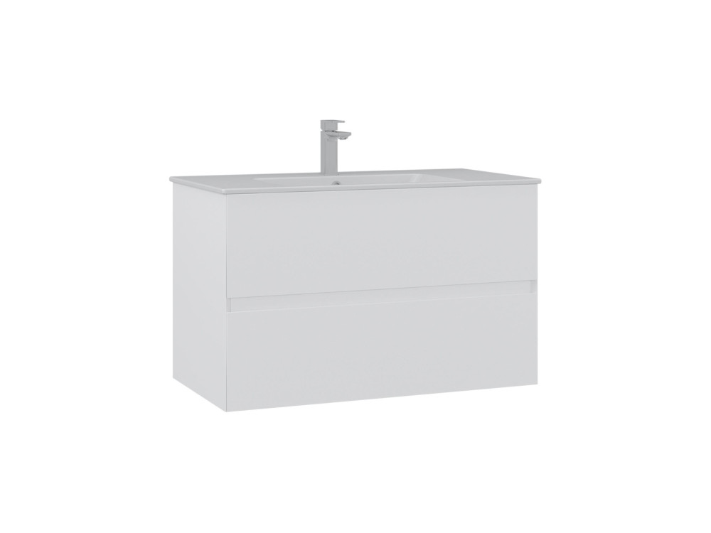 Mobile lavabo "Nest 91 v2" - 91 x 51 x 55 cm - Bianco opaco