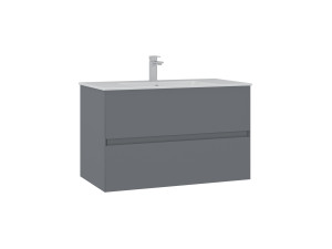 Mobile lavabo "Nest 91 v2" - 91 x 51 x 55 cm - Grigio opaco