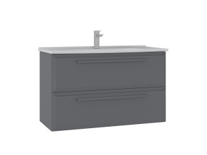 Mobile lavabo "Nuvola 100 v2" - 100 x 50 x 62 cm - Grigio