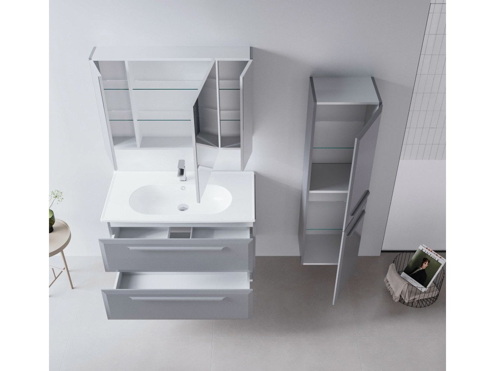 Mobile lavabo "Nuvola 100 v2" - 100 x 50 x 62 cm - Grigio
