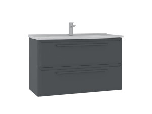 Mobile lavabo "Nuvola 100 v2" - 100 x 50 x 62 cm - Antracite