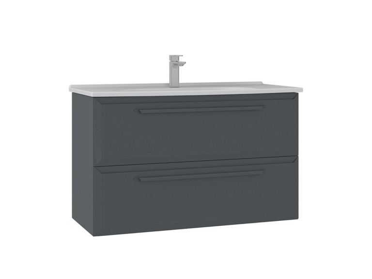 Mobile lavabo "Nuvola 100 v2" - 100 x 50 x 62 cm - Antracite