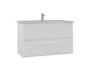 Mobile lavabo "Nuvola 100 v2" - 100 x 50 x 62 cm - Bianco
