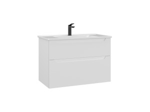 Mobile lavabo "Messina 85 v2" - 85 x 45 x 55 cm - Bianco opaco