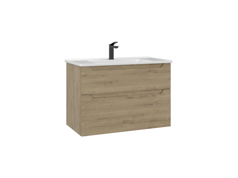 Mobile lavabo "Messina 85 v2" - 85 x 45 x 55 cm - Rovere