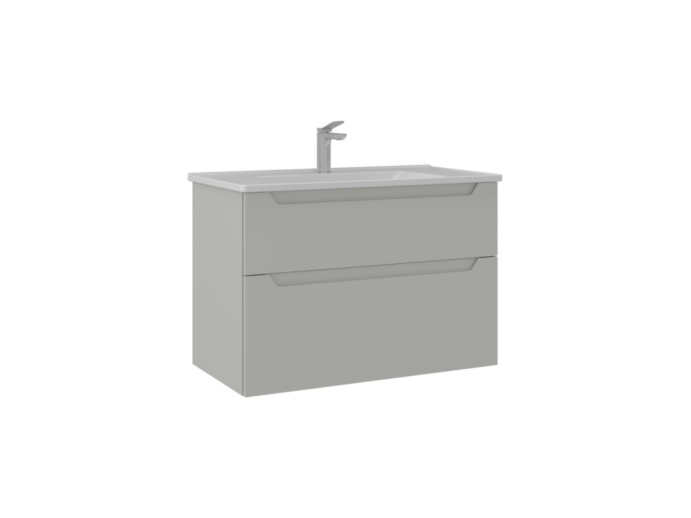 Mobile lavabo "Messina 85 v2" - 85 x 45 x 55 cm - Cashmere opaco