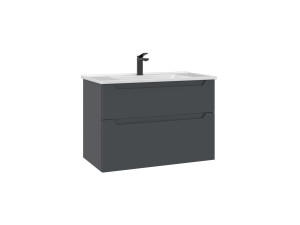 Mobile lavabo "Messina 85 v2" - 85 x 45 x 55 cm - Antracite opaco