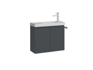 Mobile lavabo "Ferla 60" - 60 x 22 x 50 cm - Antracite opaco