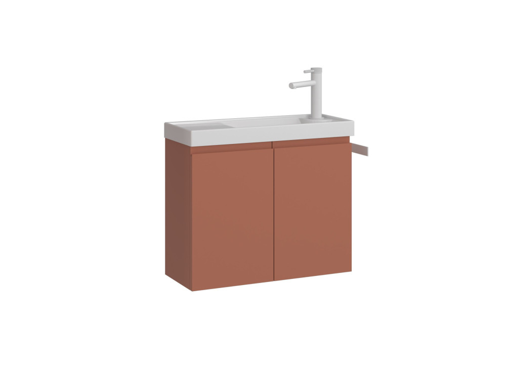 Mobile lavabo "Ferla 60" - 60 x 22 x 50 cm - Cinnamon opaco