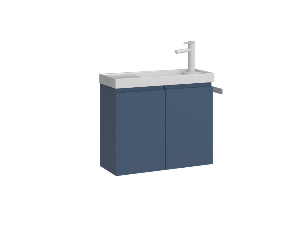 Mobile lavabo "Ferla 60" - 60 x 22 x 50 cm - Blu petrolio