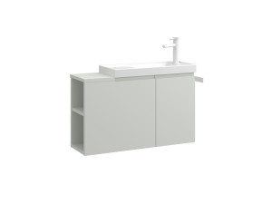 Mobile lavabo "Ferla 80" - 80 x 22 x 45 cm - Cashmere opaco