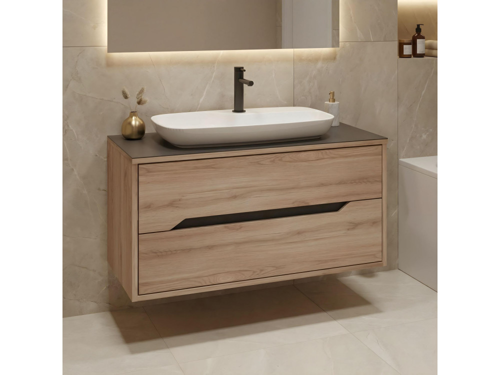 Mobile lavabo "Galia 100 v2" -  cm - Rovere