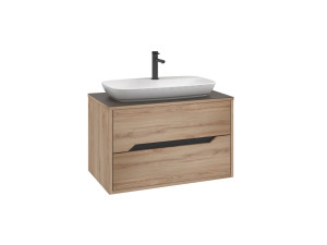Mobile lavabo "Galia 80 v2" - 80 x 50 x 50 cm - Rovere