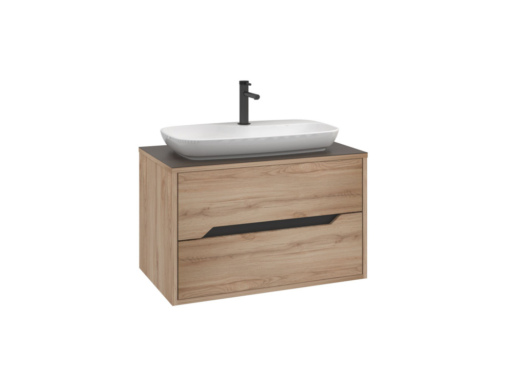 Mobile lavabo "Galia 80 v2" - 80 x 50 x 50 cm - Rovere