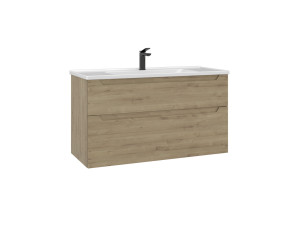 Mobile lavabo "Messina 100 v2" - 100 x 45 x 55 cm - Rovere