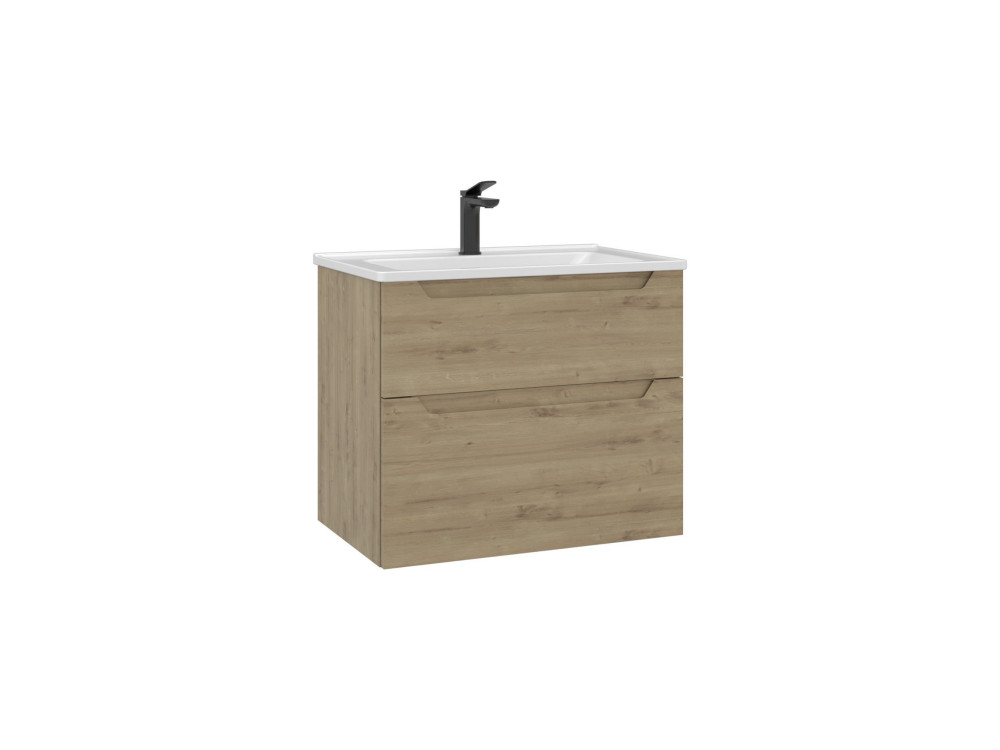 Mobile lavabo "Messina 65 v2" - 65 x 45 x 55 cm - Rovere