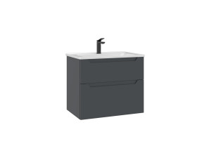 Mobile lavabo "Messina 65 v2" - 65 x 45 x 55 cm - Antracite opaco