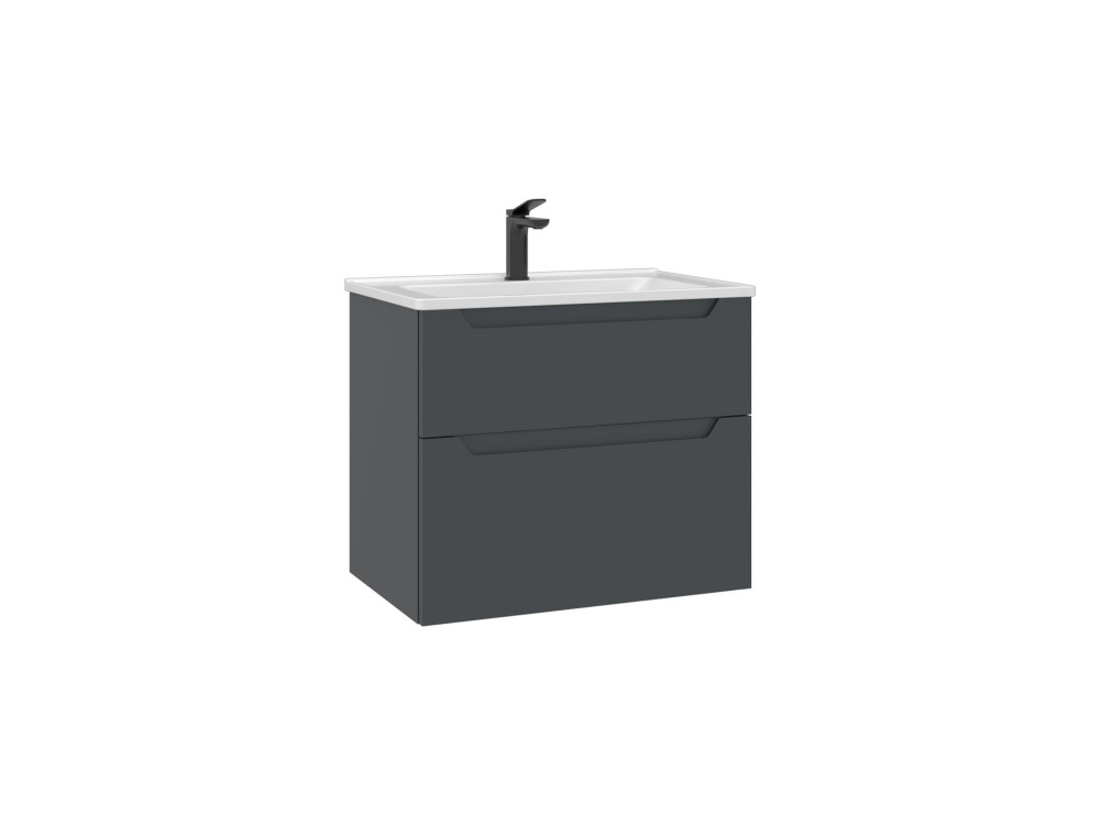 Mobile lavabo "Messina 65 v2" - 65 x 45 x 55 cm - Antracite opaco