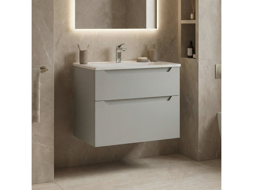 Mobile lavabo "Messina 65 v2" - 65 x 45 x 55 cm - Cashmere opaco