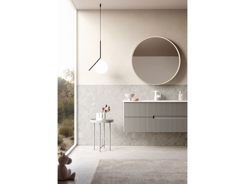 Mobile lavabo "Moonlight 120" - 121 x 51 x 51 cm - Matte Mink
