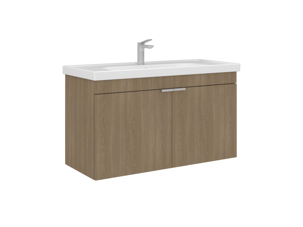 Mobile lavabo "Desna 100" - 100 x 45 x 58 cm - Rovere Sonomo
