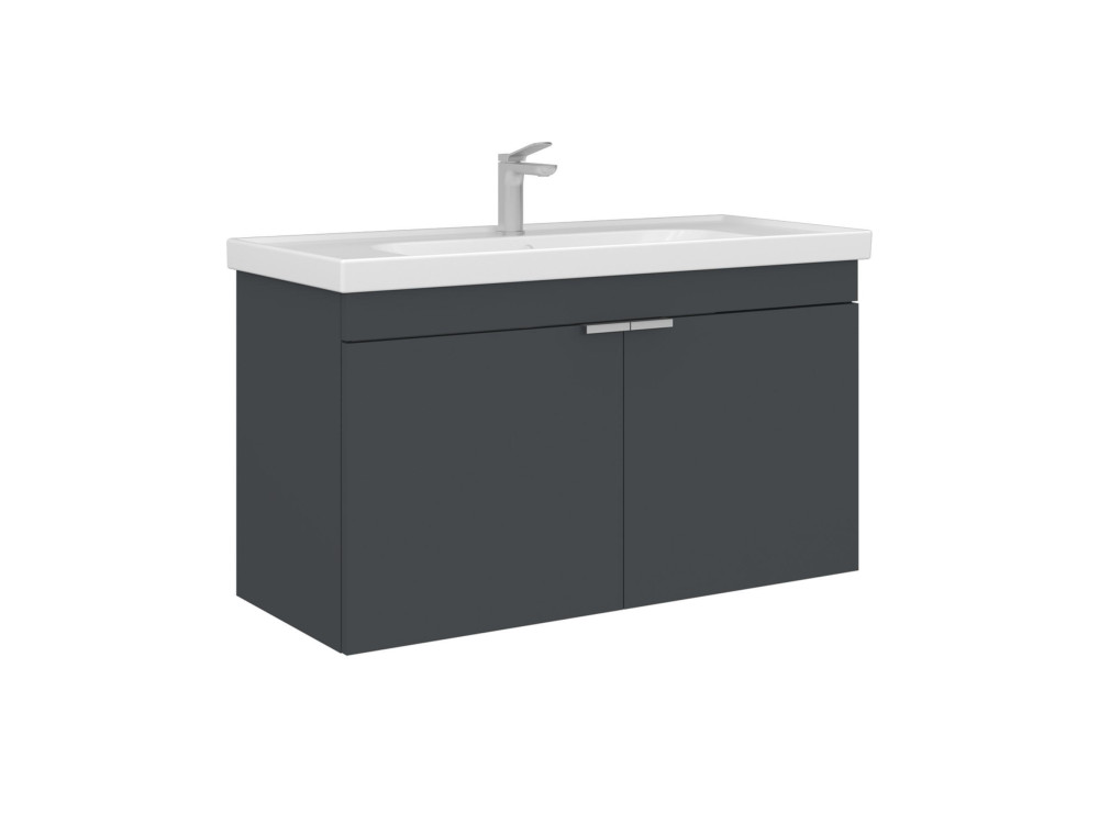 Mobile lavabo "Desna 100" - 100 x 45 x 58 cm - Antracite opaco