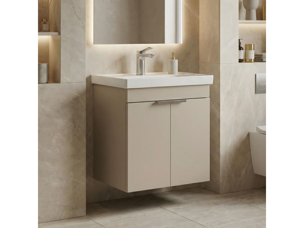 Mobile lavabo "Desna 50" - 50 x 38 x 58 cm - Sabbia