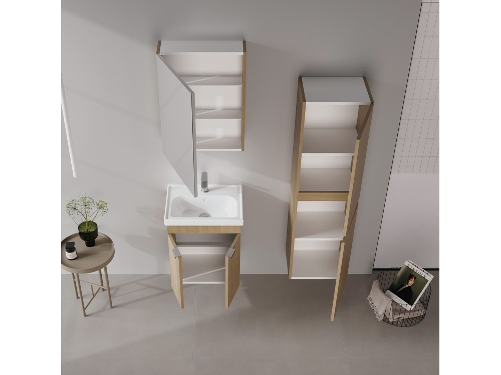 Mobile lavabo "Desna 50" - 50 x 38 x 58 cm - Rovere Sonomo