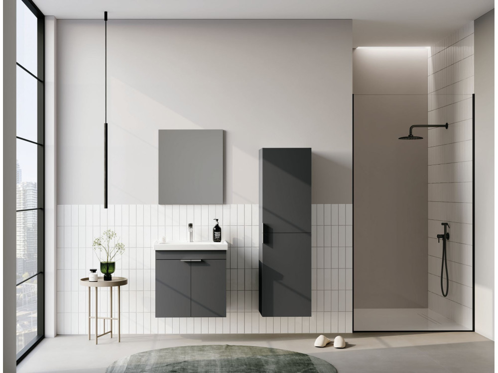 Mobile lavabo "Desna 50" - 50 x 38 x 58 cm - Antracite opaco