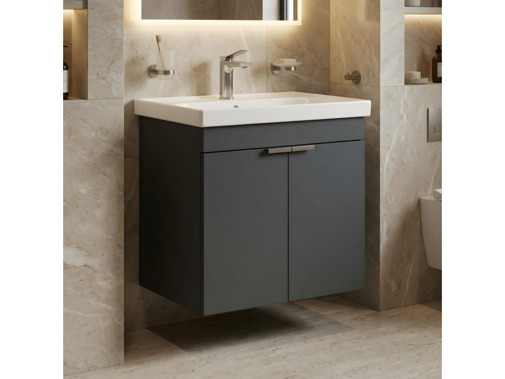 Mobile lavabo "Desna 60" - 60 x 45 x 58 cm - Antracite opaco