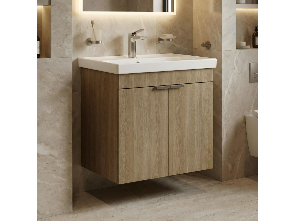 Mobile lavabo "Desna 60" - 60 x 45 x 58 cm - Rovere Sonomo
