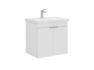 Mobile lavabo "Desna 60" - 60 x 45 x 58 cm - Bianco opaco