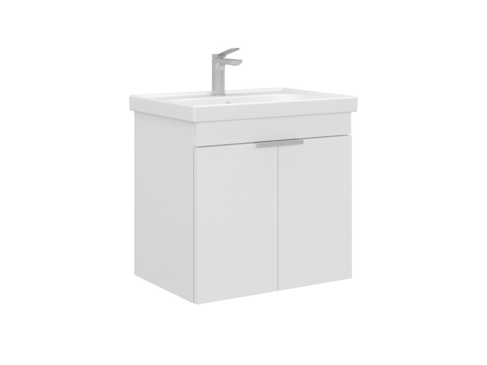 Mobile lavabo "Desna 60" - 60 x 45 x 58 cm - Bianco opaco